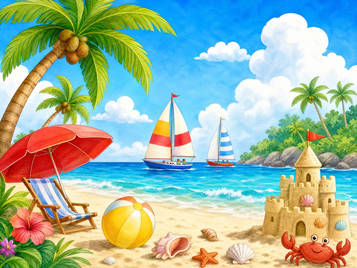 Find the Differences: Sunny Beach Day #1