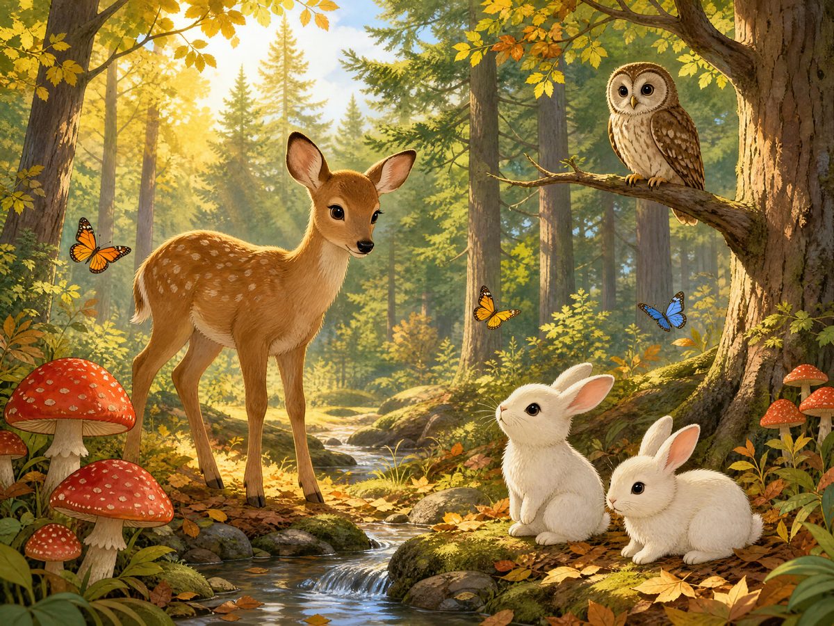 Find the Differences: Forest Friends #1